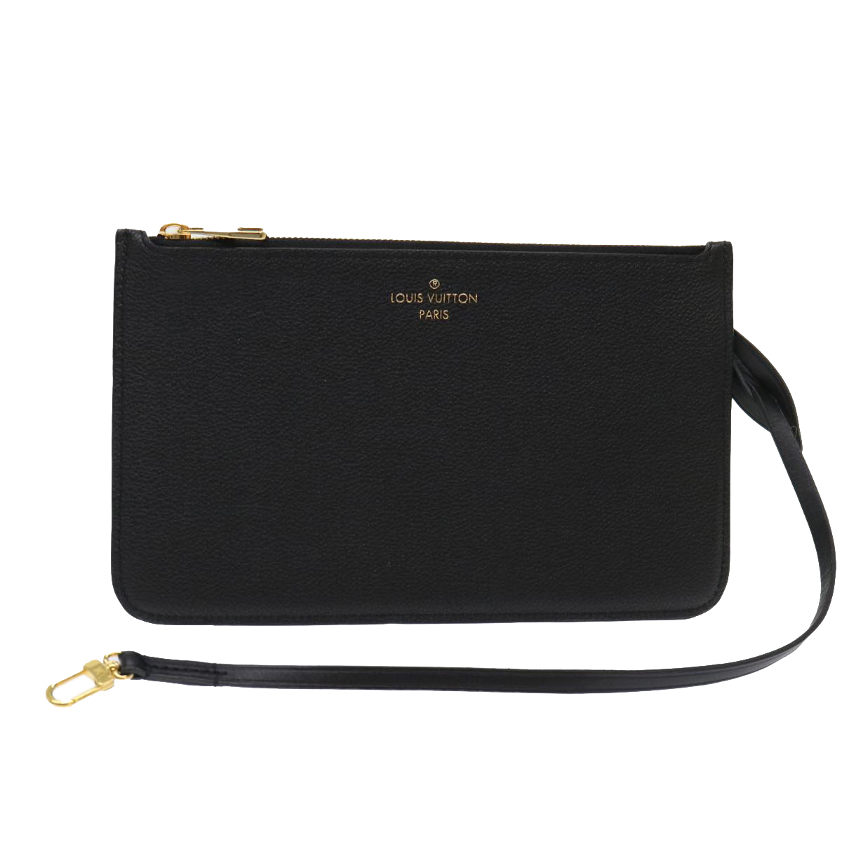 Louis Vuitton Monogram Empreinte Neverfull Mm M46040 Pouch Black Lv Auth 46795